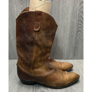 Bort Carleton Boots Mens Size 12 Brown Leather Western Cowboy 6801 Classic